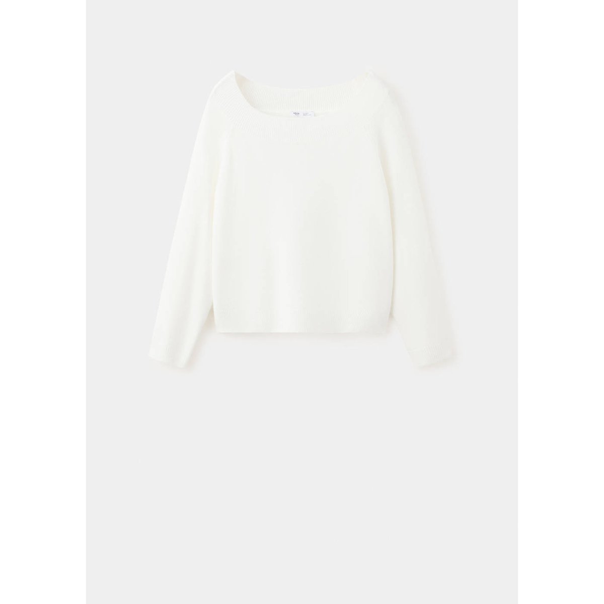 Pull-over col bateau blanc cassé, MANGO TEEN