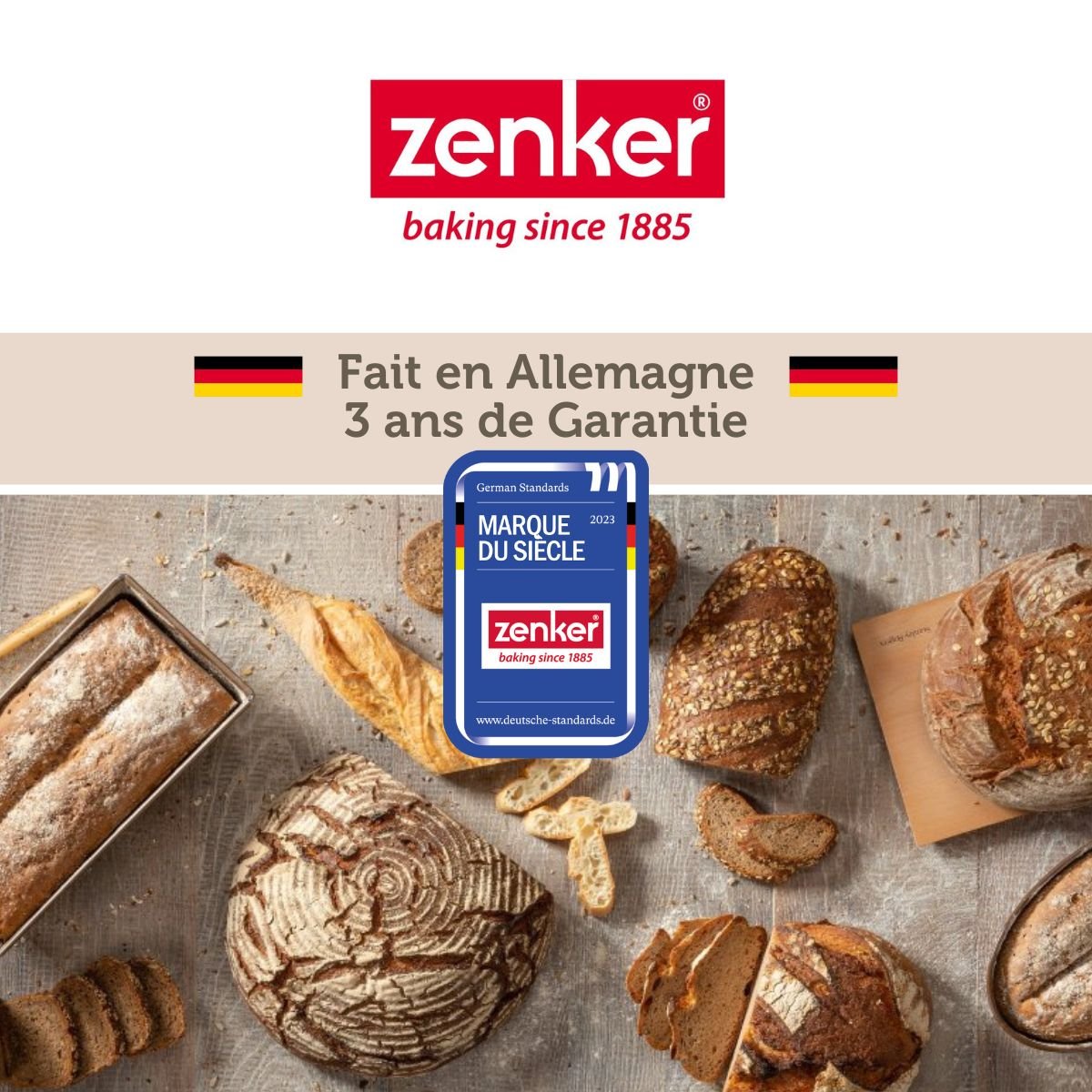 Moule à pain Zenker Pure noir, ZENKER