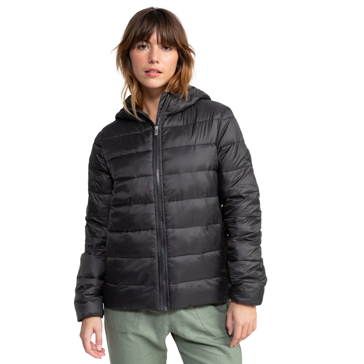 Doudoune à capuche WIND BLISS 2024. noir phantom, ROXY