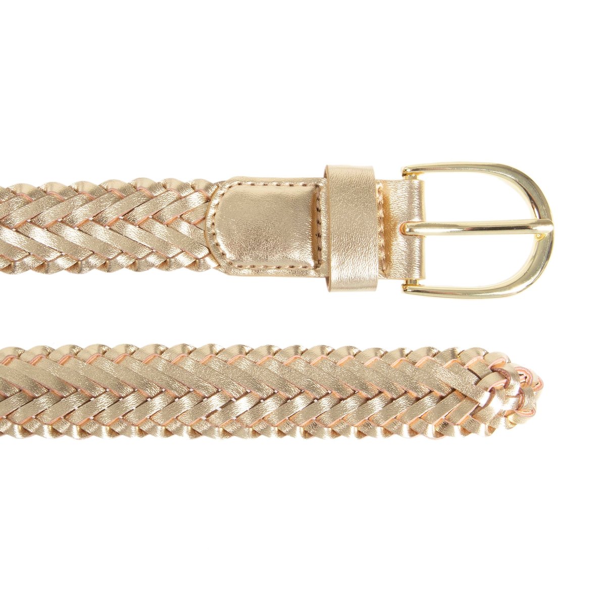 Ceinture tressée jaune doré, ISOTONER