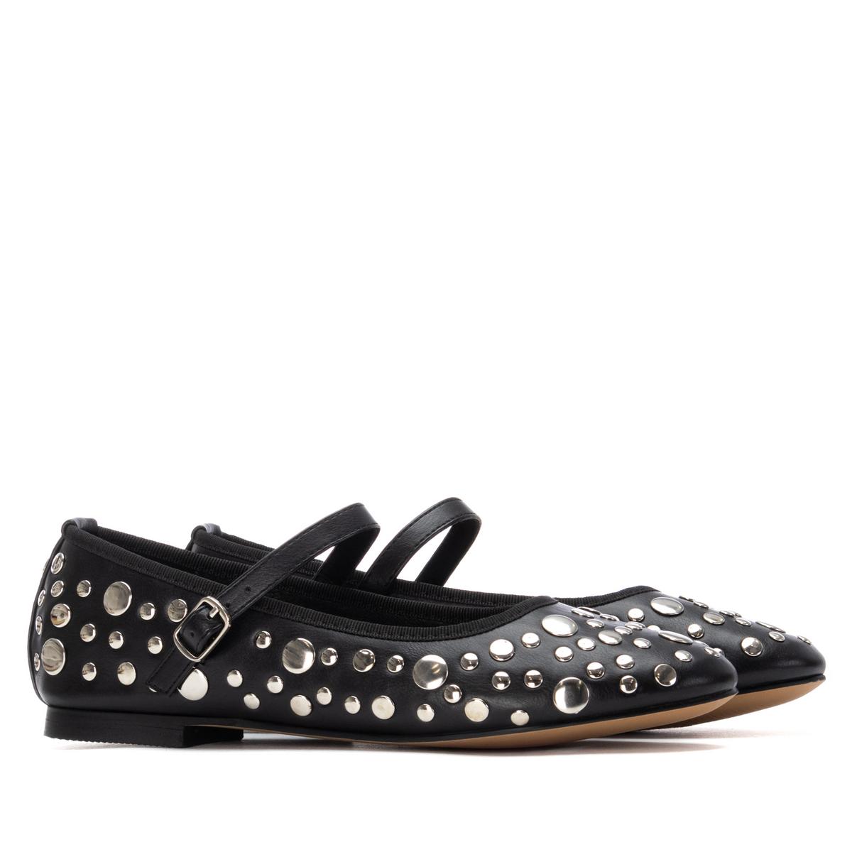 Chaussure Ballerine Plaine Décontractée Boucle noir, XTI
