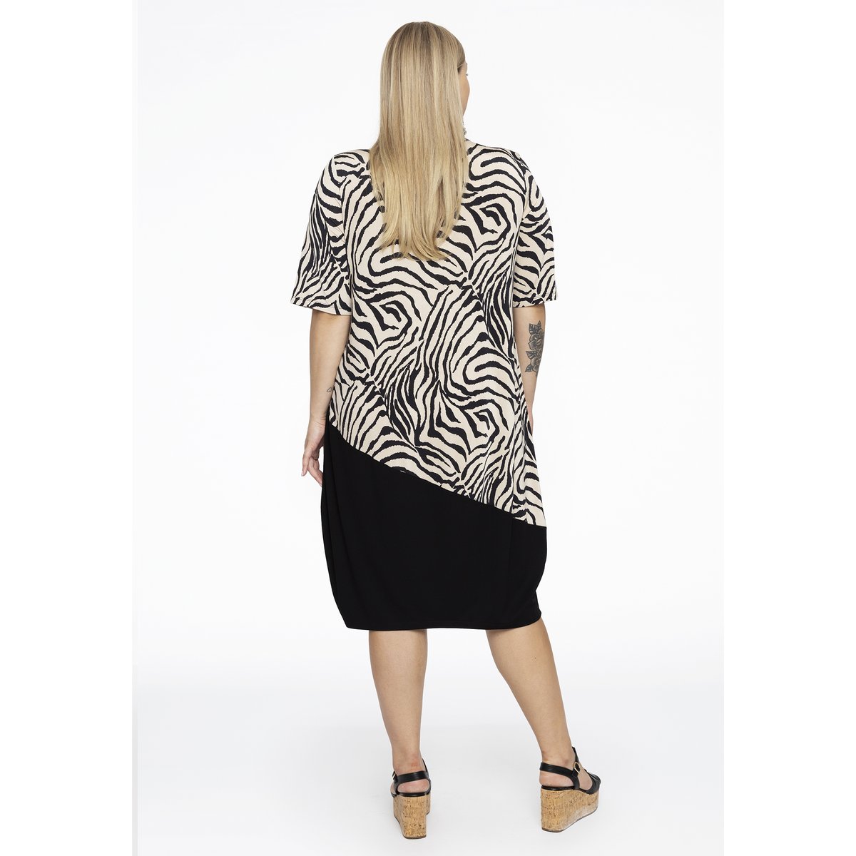 Robe imprimé / imprimée animal blanc, YOEK