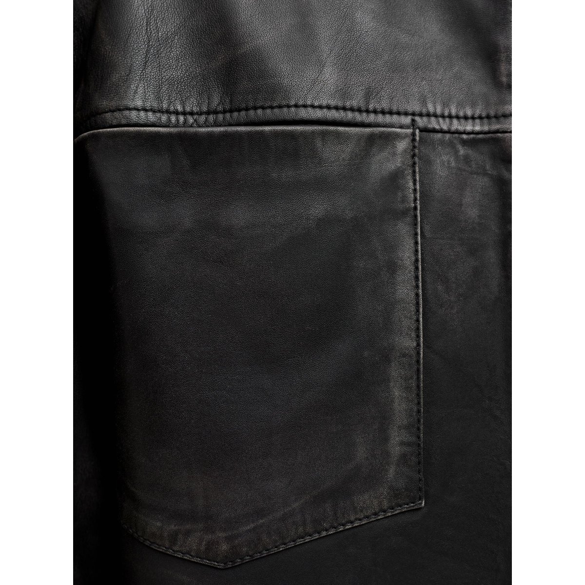 Veste En Cuir black, JACK & JONES