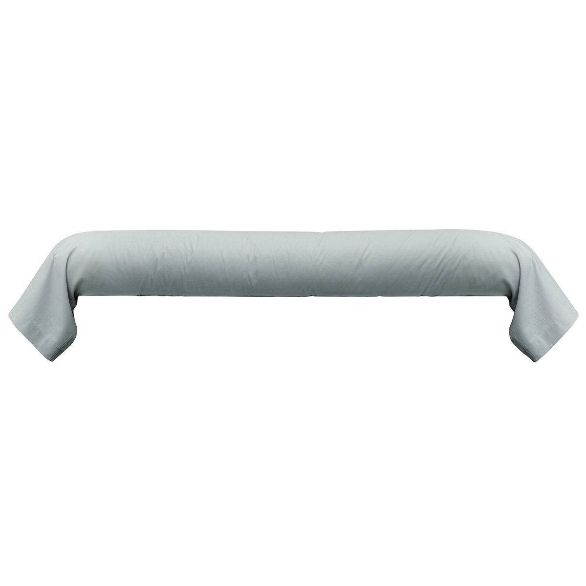Une taie de traversin 100% coton gris clair, C DESIGN HOME TEXTILE