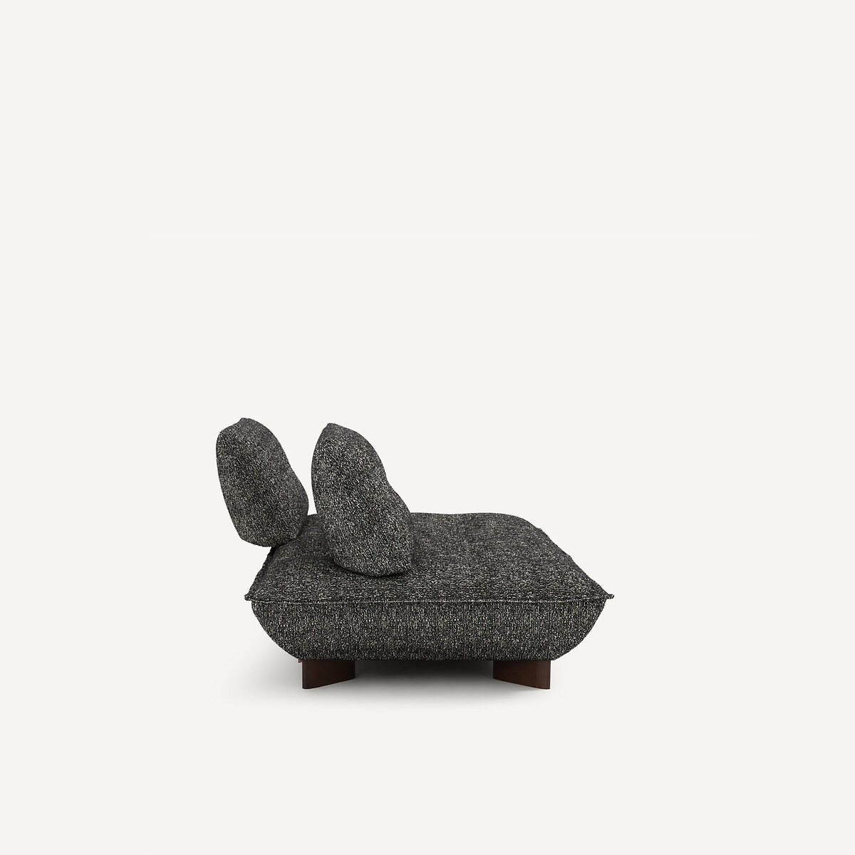 Banquette modulable, en bouclette, KAORI noir, AM.PM