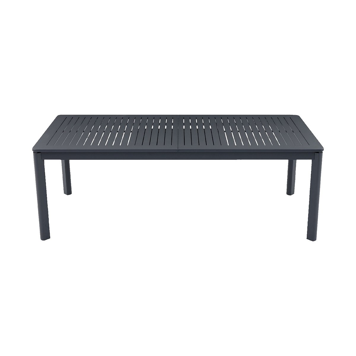 Table de jardin extensible en aluminium NISA gris anthracite, HABITAT