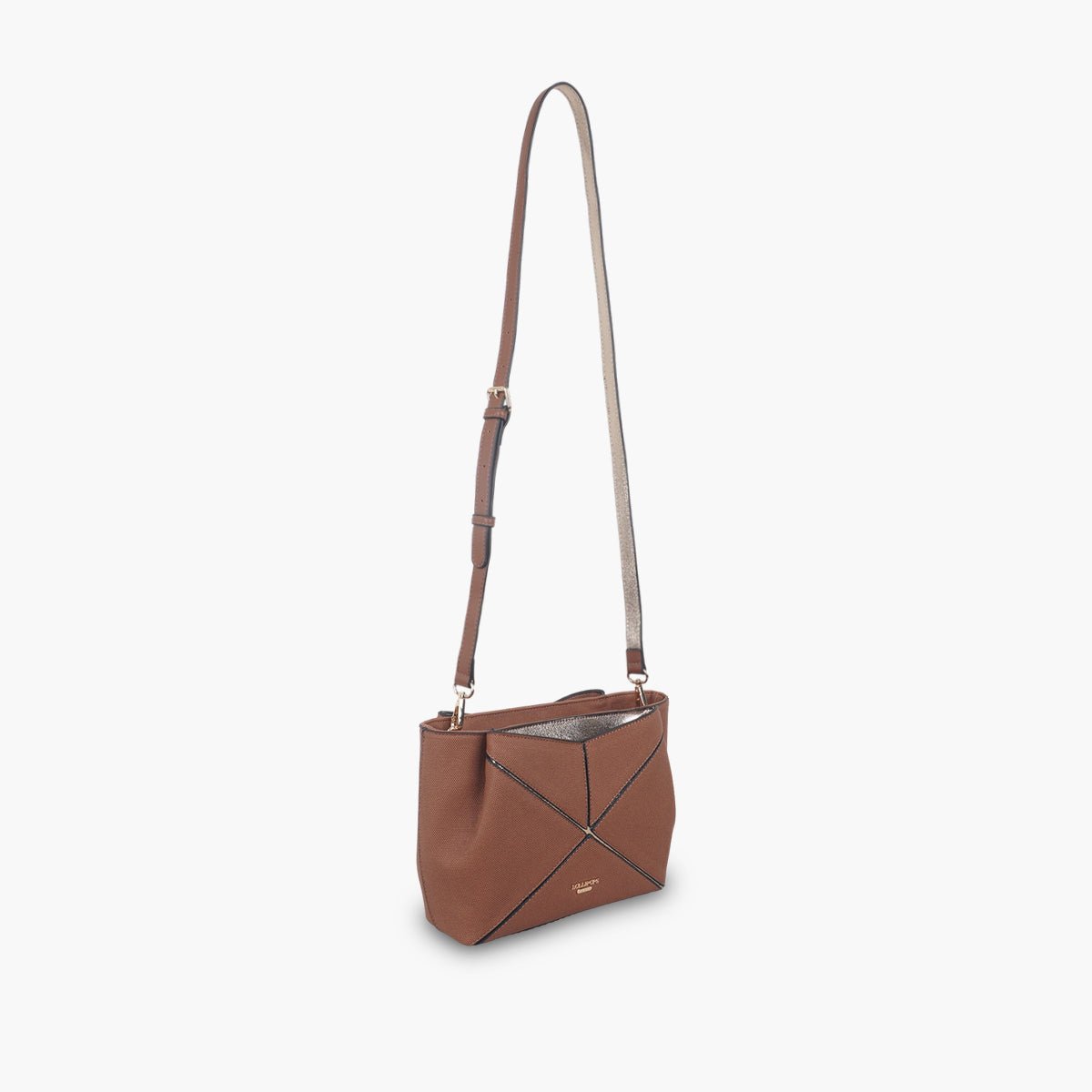 Sac multi poches Tamelia cognac,doré, LOLLIPOPS