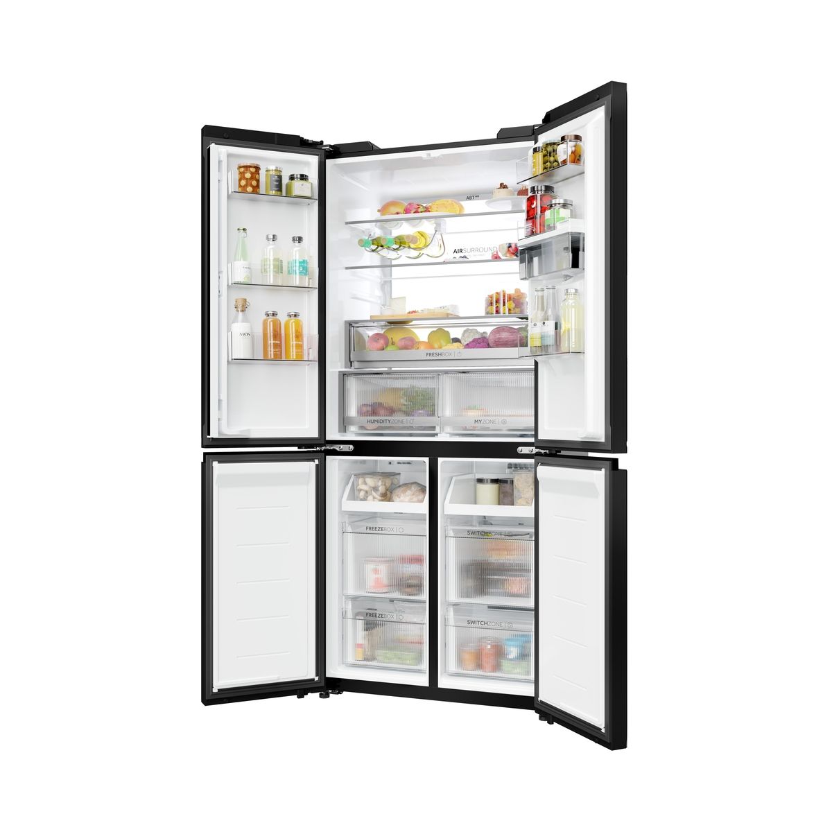 Réfrigérateur multi portes HCKR7819DWGB couleur unique, HAIER