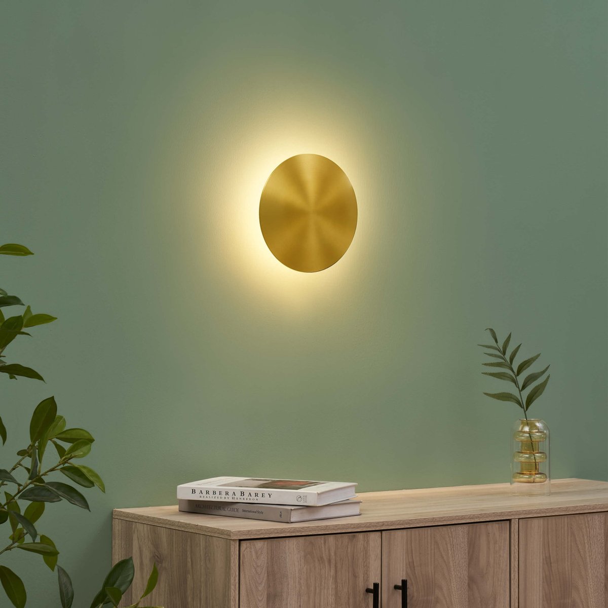 Applique dorée avec LED intégrée - DORÉNIS laiton, KOSILUM
