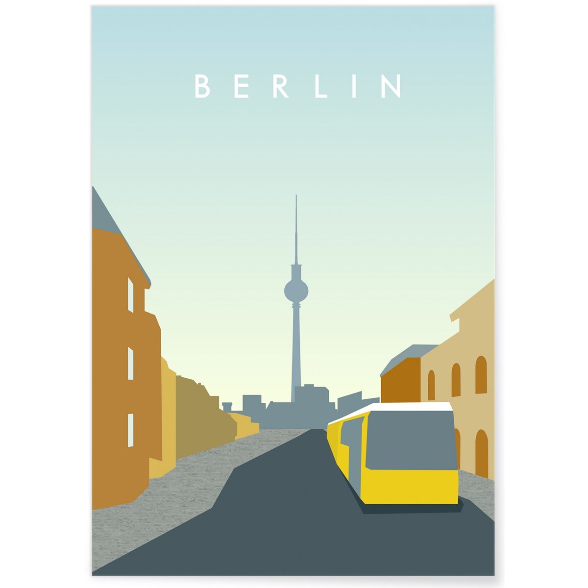 Affiche Berlin blanc, L'AFFICHERIE