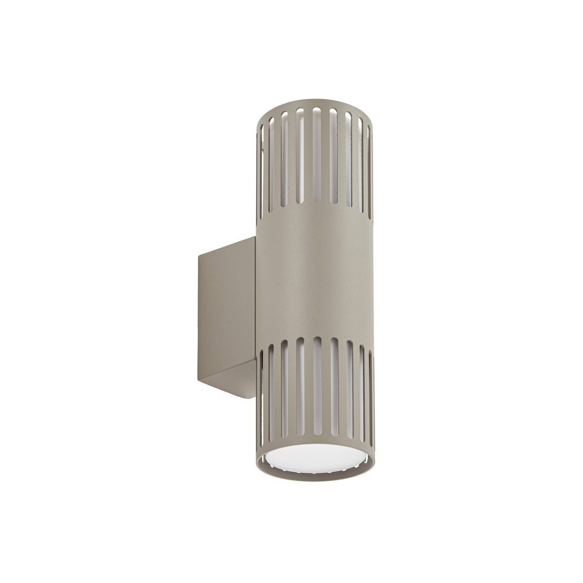 Applique extérieure en métal moderne gris pierre, opale, LINDBY