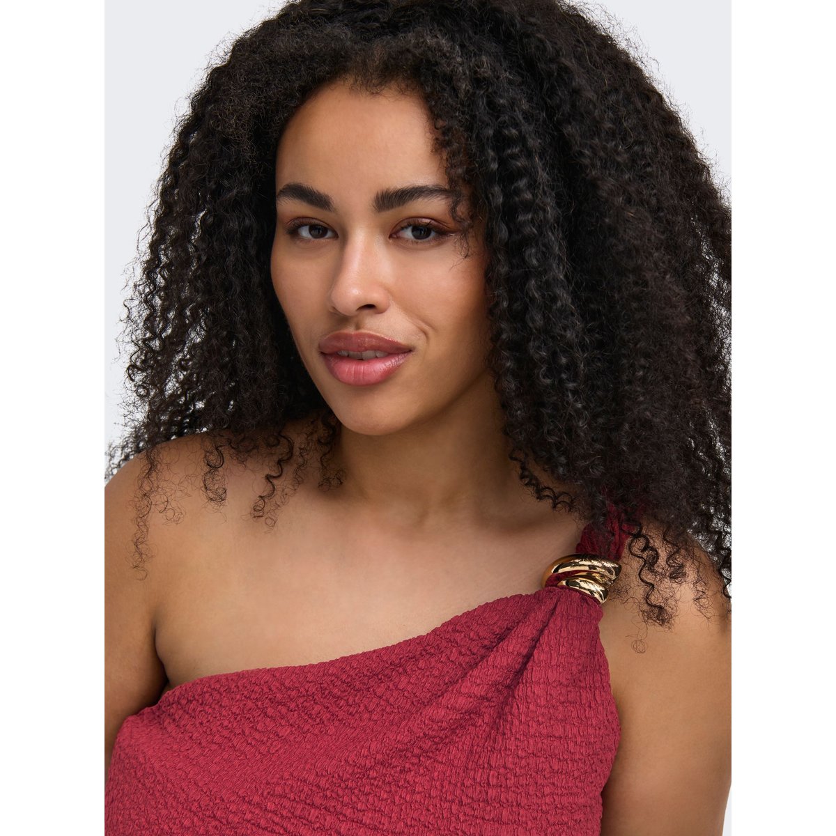 Top Asymétrique brick red, ONLY CARMAKOMA