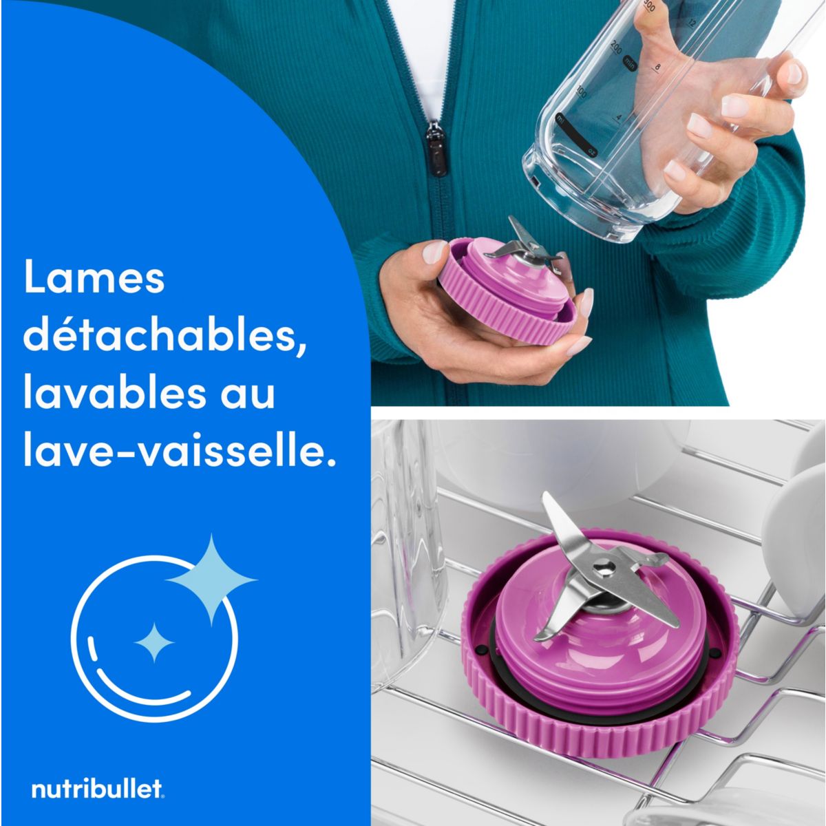 Blender FLEX - Berry NBP013VT couleur unique, NUTRIBULLET