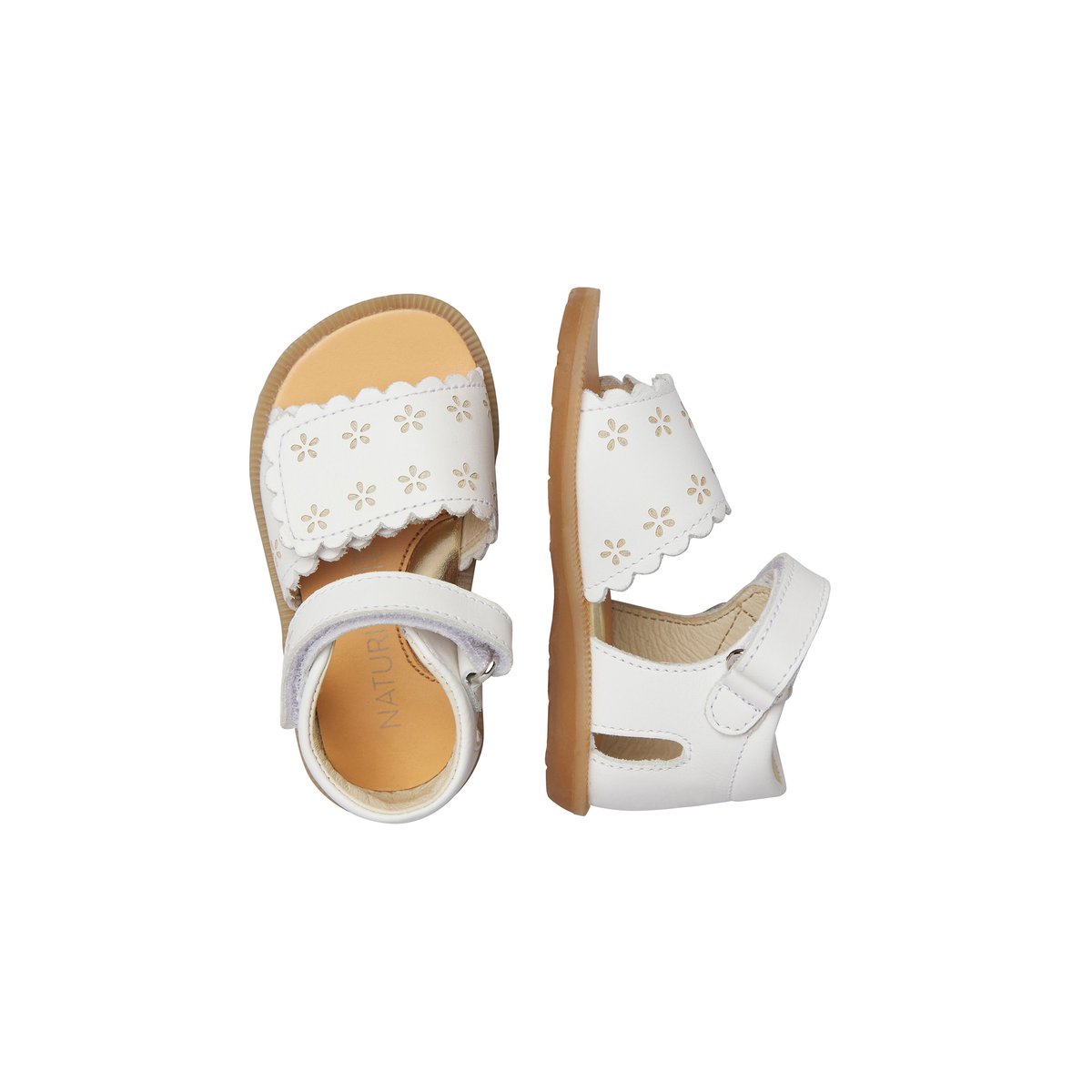 Sandales en cuir MAYA 2 blanc-, NATURINO