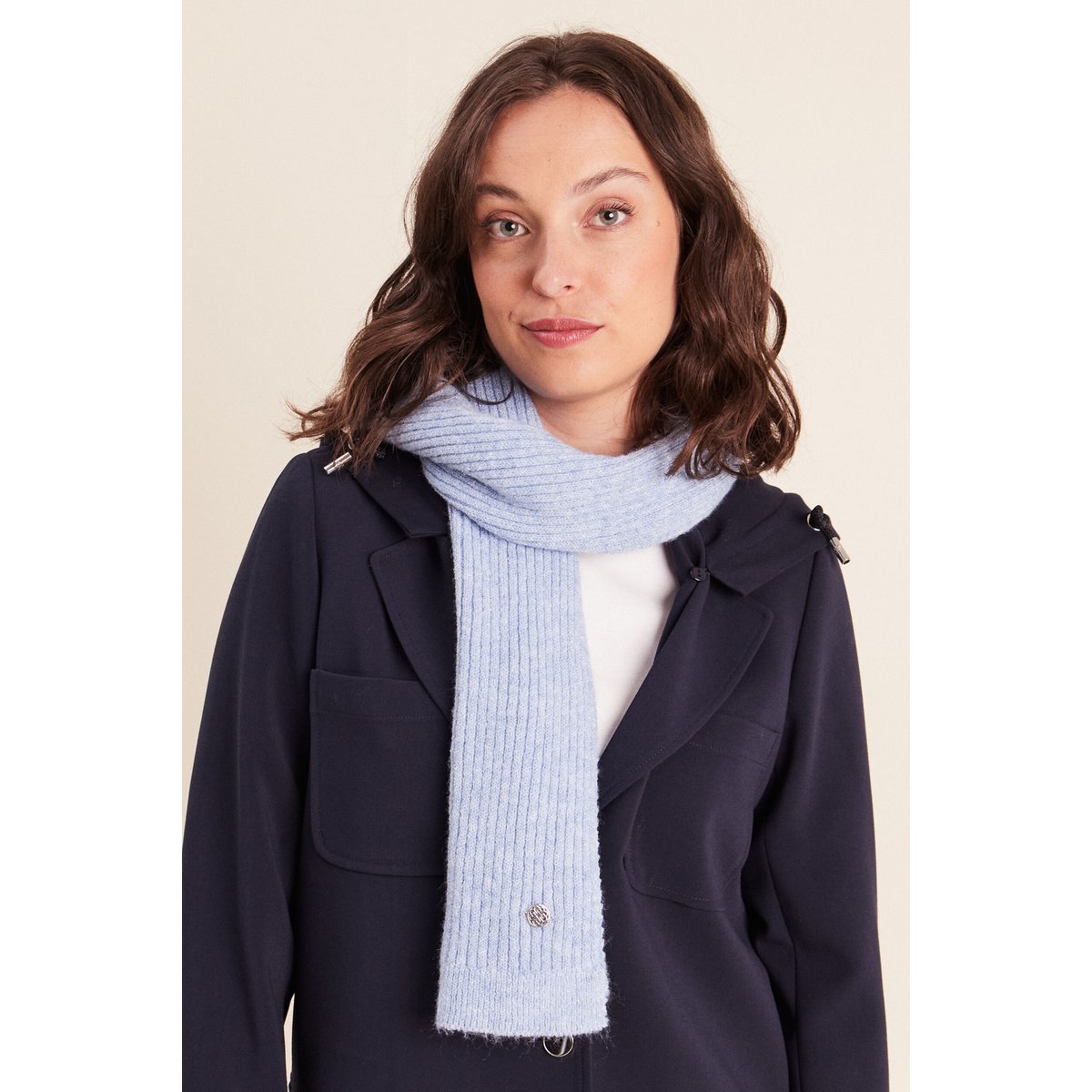 Écharpe denim snow gris, BREAL