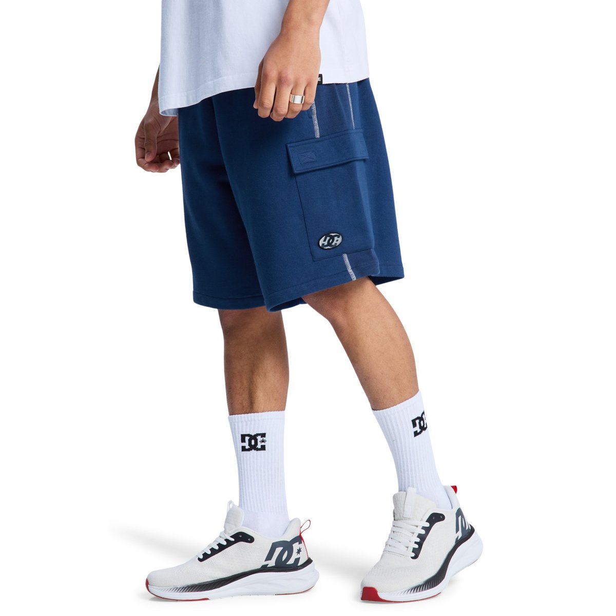 Short en molleton FLOW DOWN. bleu estate blue, DC SHOES