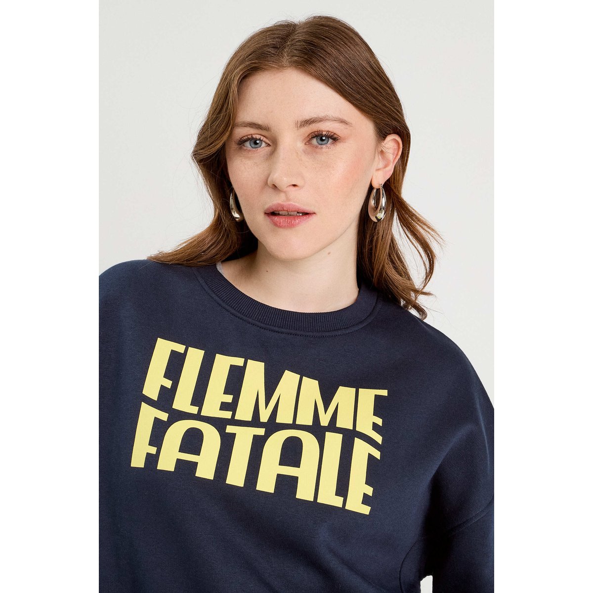 Sweat oversize bleu marine, CACHE CACHE