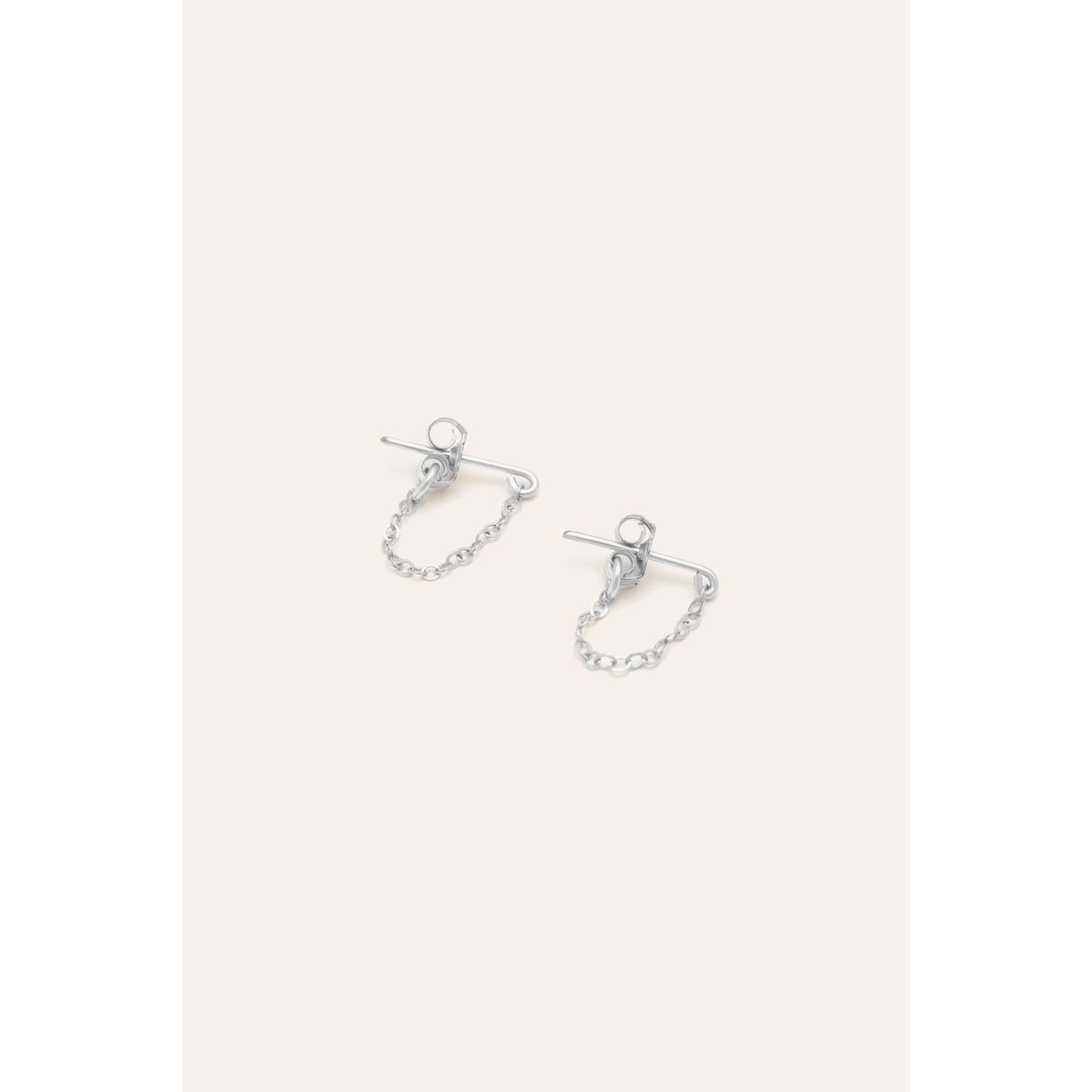 Boucles d'oreilles chaînette Essentiel argent, YAY PARIS