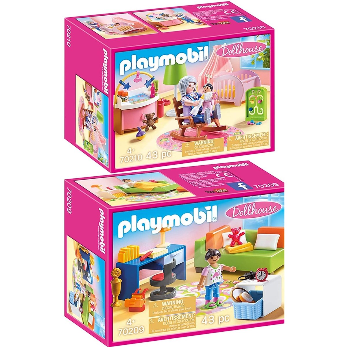 Dollhouse – 70209+70210 multicolore, PLAYMOBIL