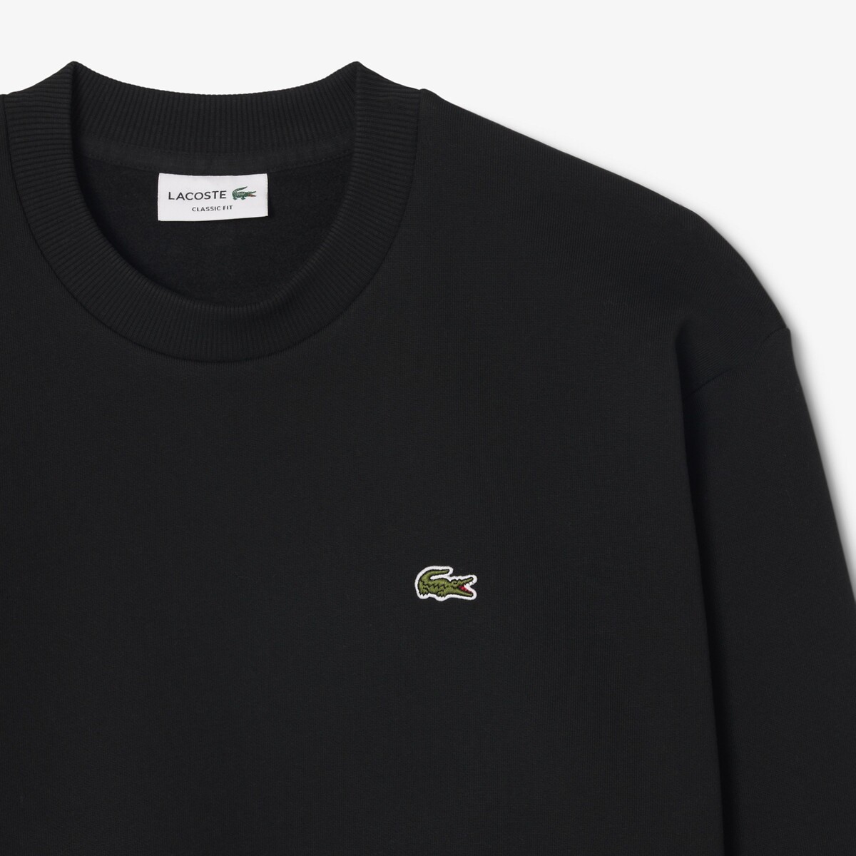 Sweatshirt en molleton noir-031, LACOSTE
