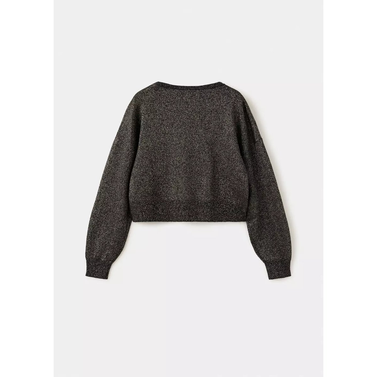 Cardigan fils métallisés noir, MANGO KIDS