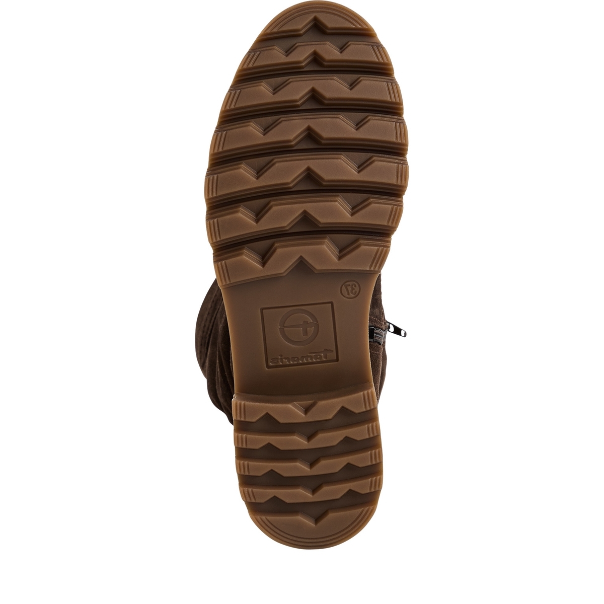 Bottes en cuir marron mocca, TAMARIS