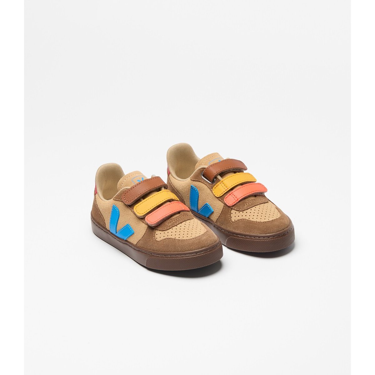 Kids Small V-10 Leather Trainers brown, VEJA