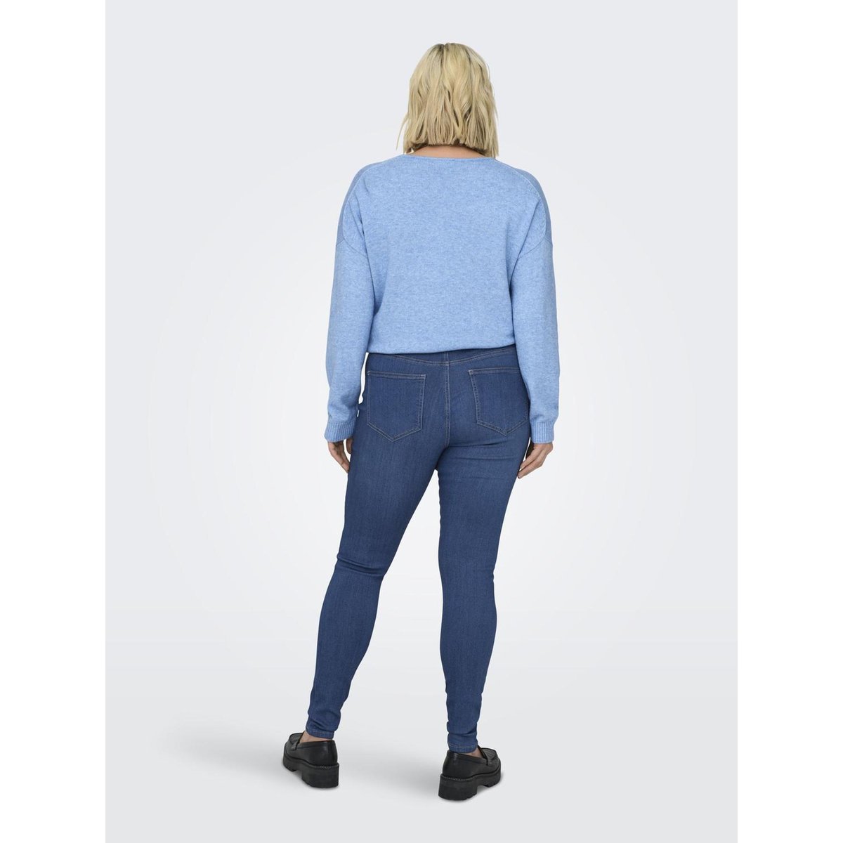 Jean Skinny light medium blue denim, ONLY CARMAKOMA