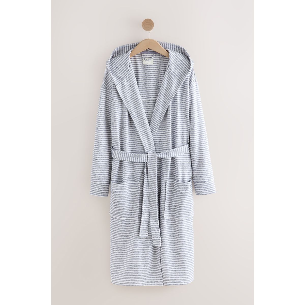 Robe de chambre léger confortable gris rayé, NEXT