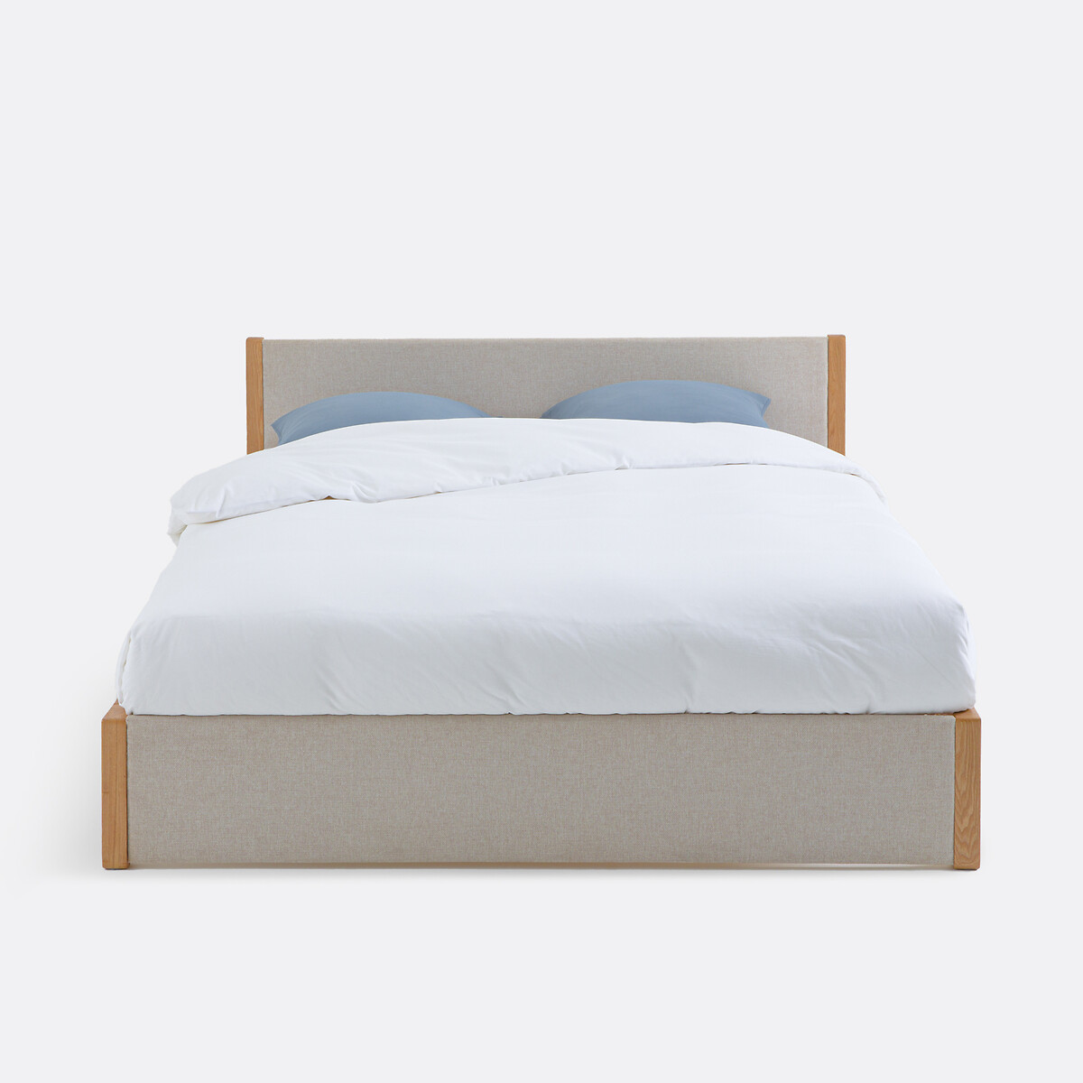 Lit avec sommier Elori beige/bois, LA REDOUTE INTERIEURS