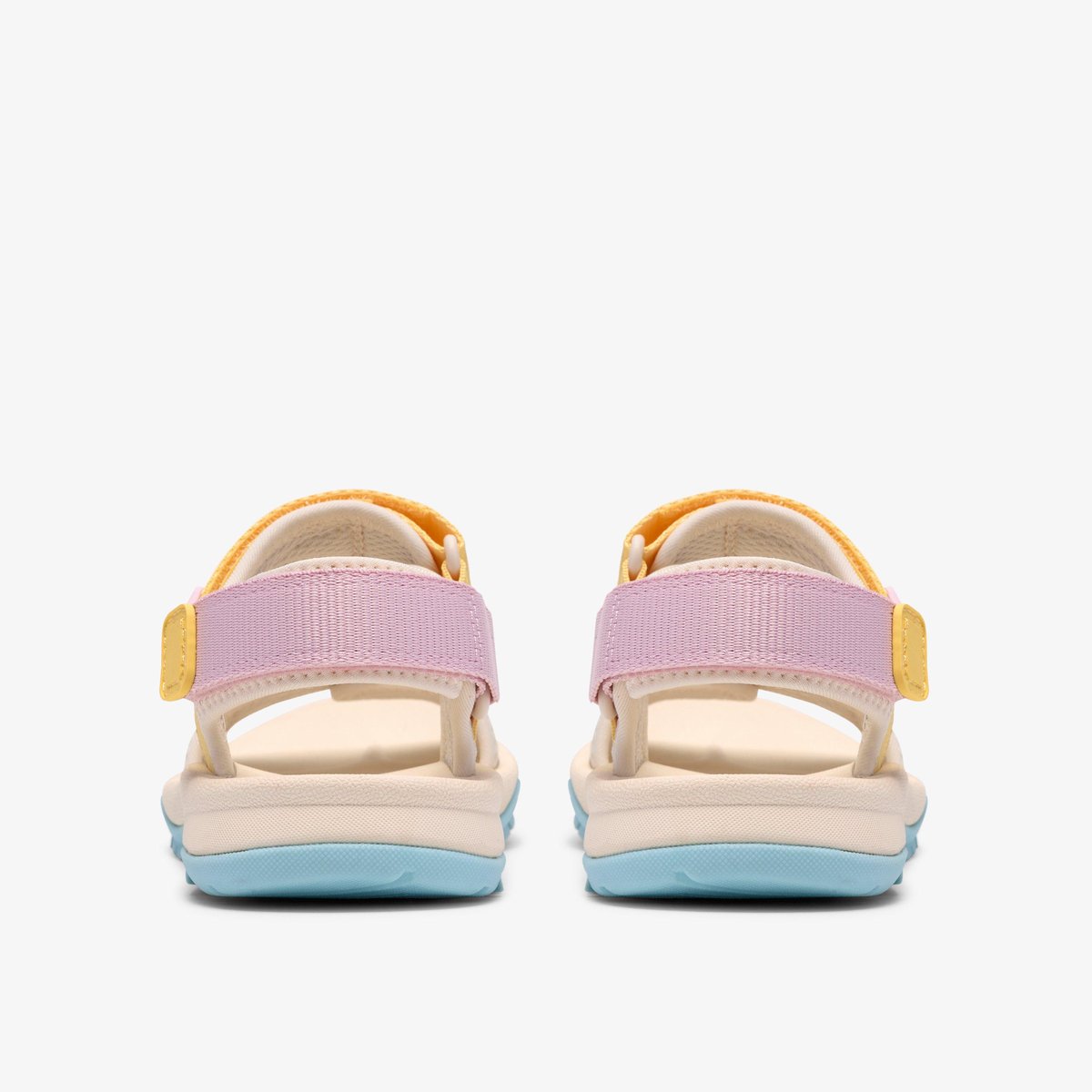 Sandales Textile Coupe Large WHARF TIDE K blanc, CLARKS