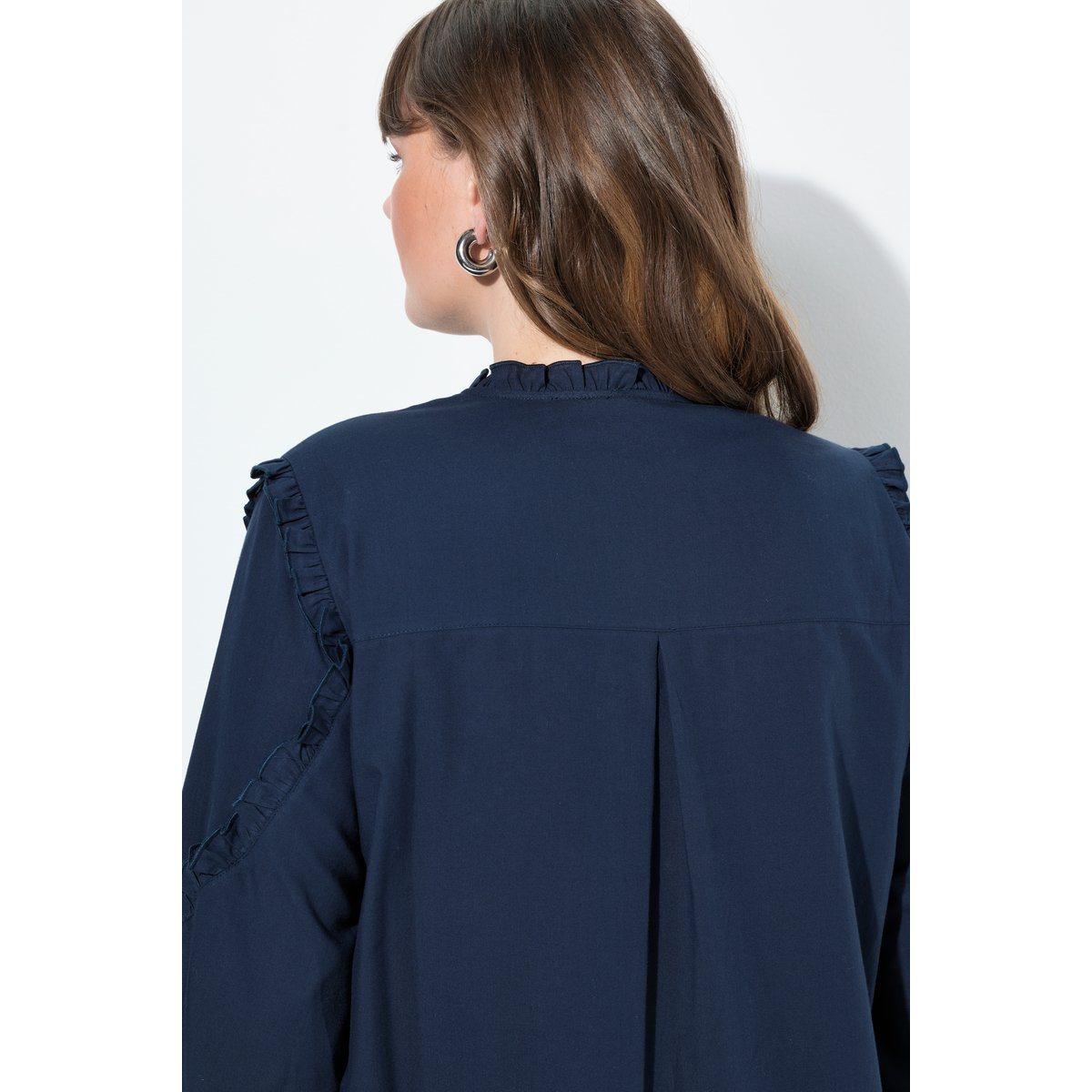 Tunique en coton bio bleu marine, ULLA POPKEN