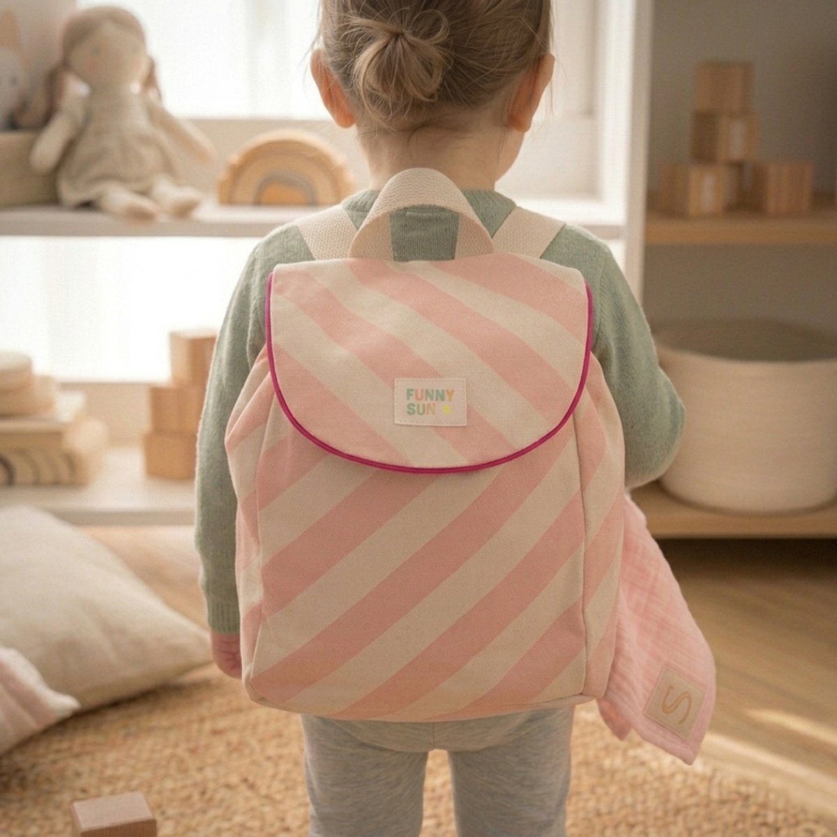 Sac à dos maternelle rose, SAUTHON