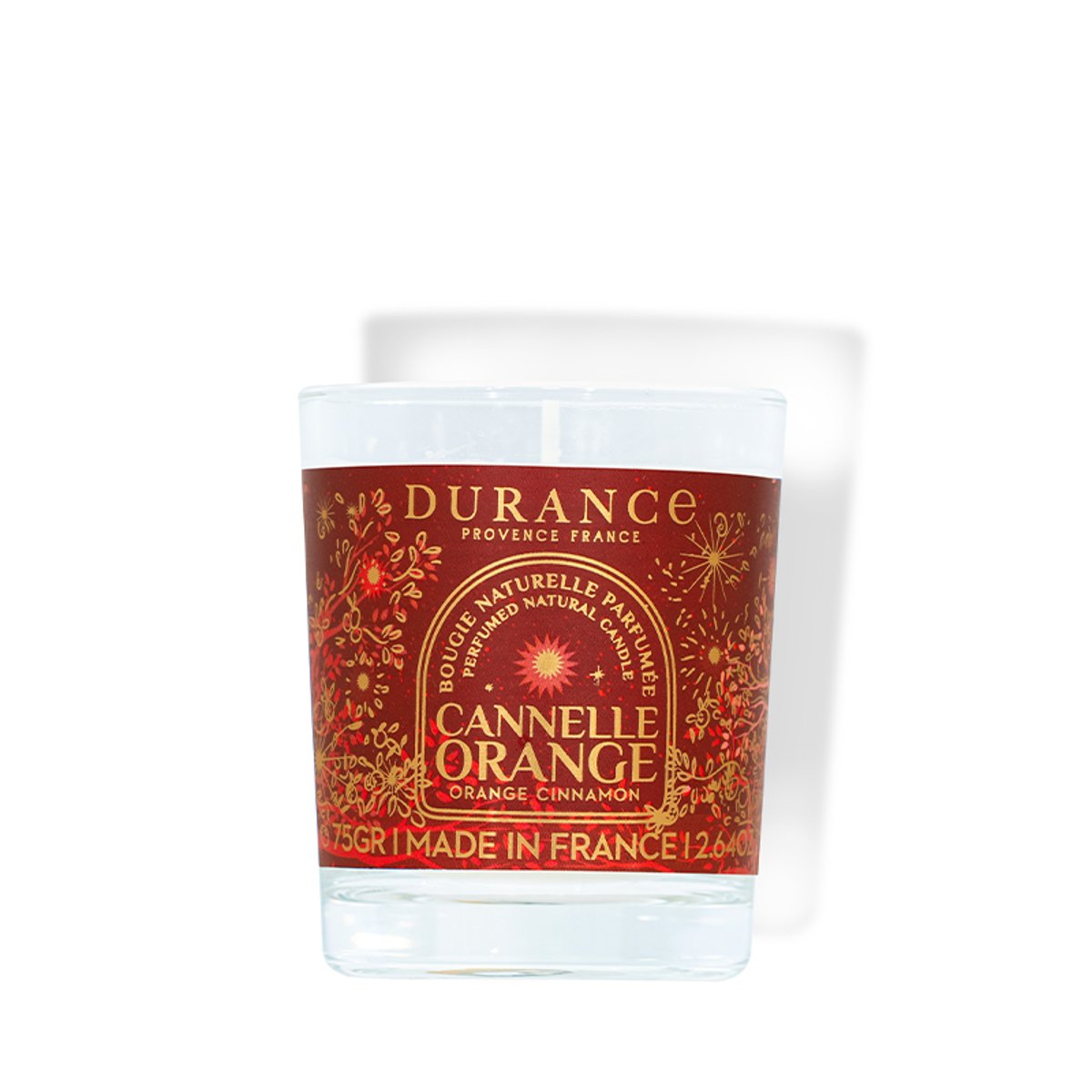 Petite bougie parfumée CANNELLE ORANGE couleur unique, DURANCE