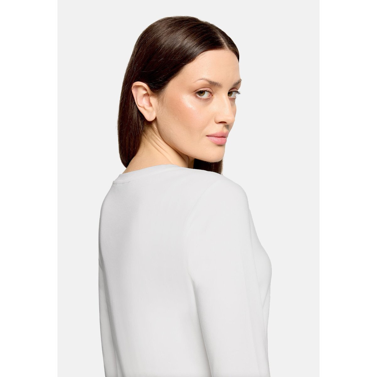 T-shirt basique à encolure ronde blanc, BETTY BARCLAY
