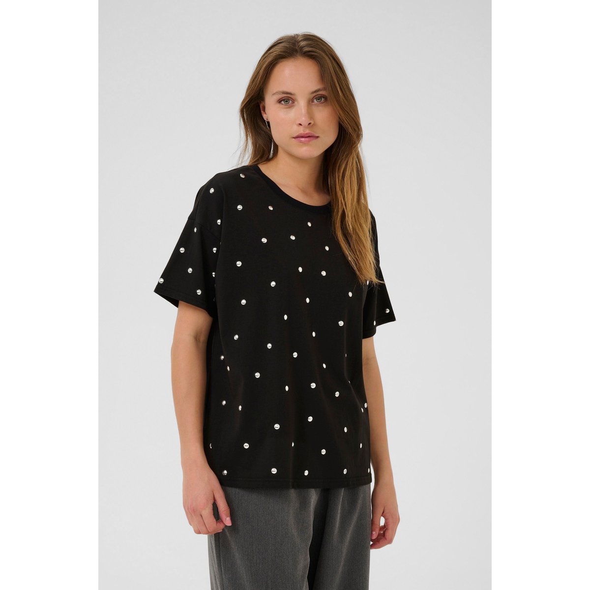 T-shirt à manches courtes noir black deep, KAFFE