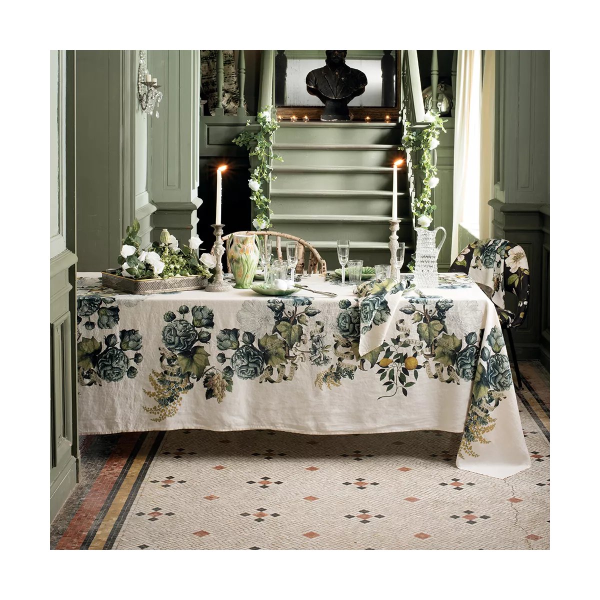 Nappe lin & coton lavé GIARDINO naturel, GARNIER THIEBAUT