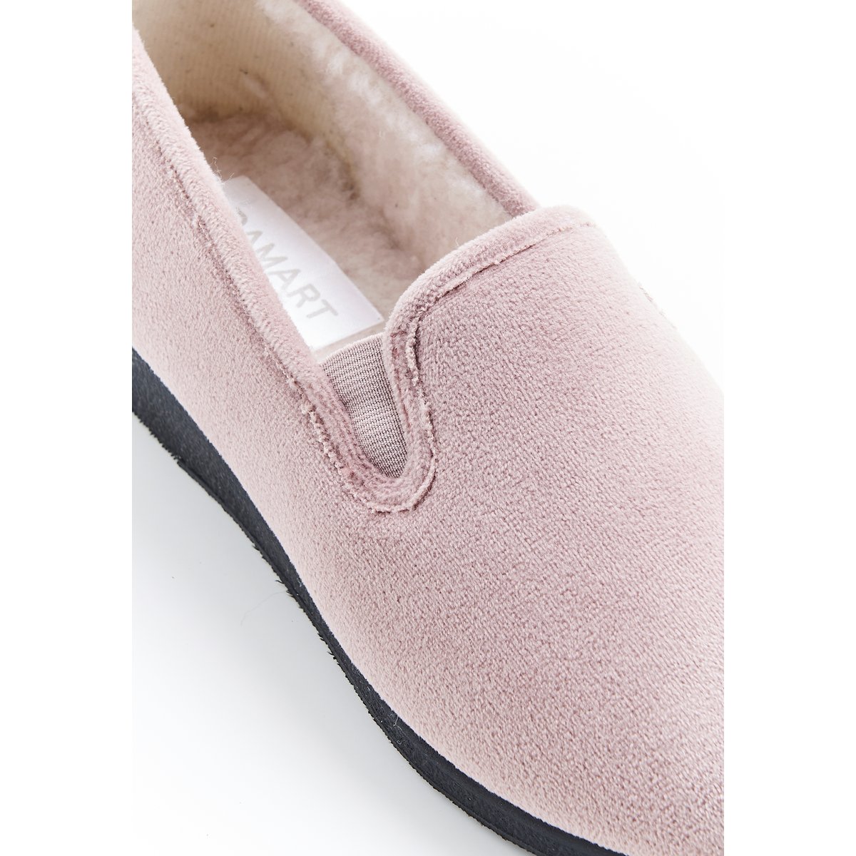 Chaussons Thermolactyl en velours marron taupe, DAMART