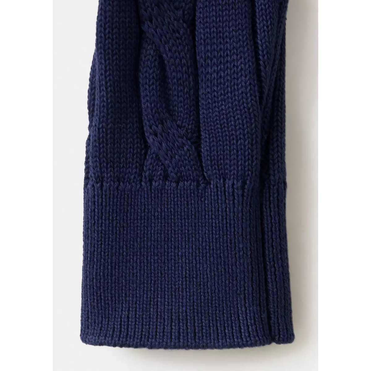 Pull-over maille tressée bleu marine foncé, MANGO