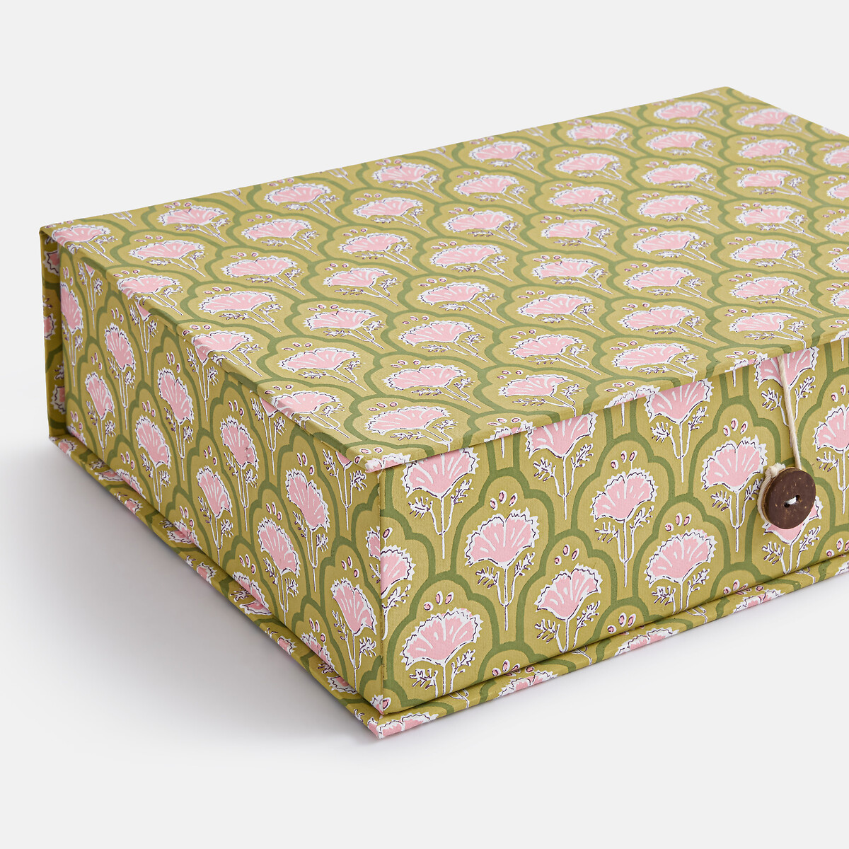 Lote de 3 cajas nido de almacenaje, de cartón, MIRIETTE estampado multicolor, LA REDOUTE INTERIEURS