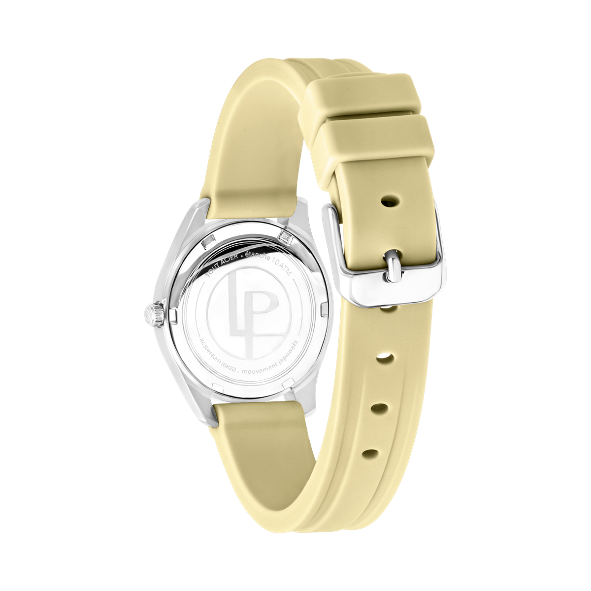 Montre Analogique ADRIENNE argenté jaune jaune, LOUIS PION