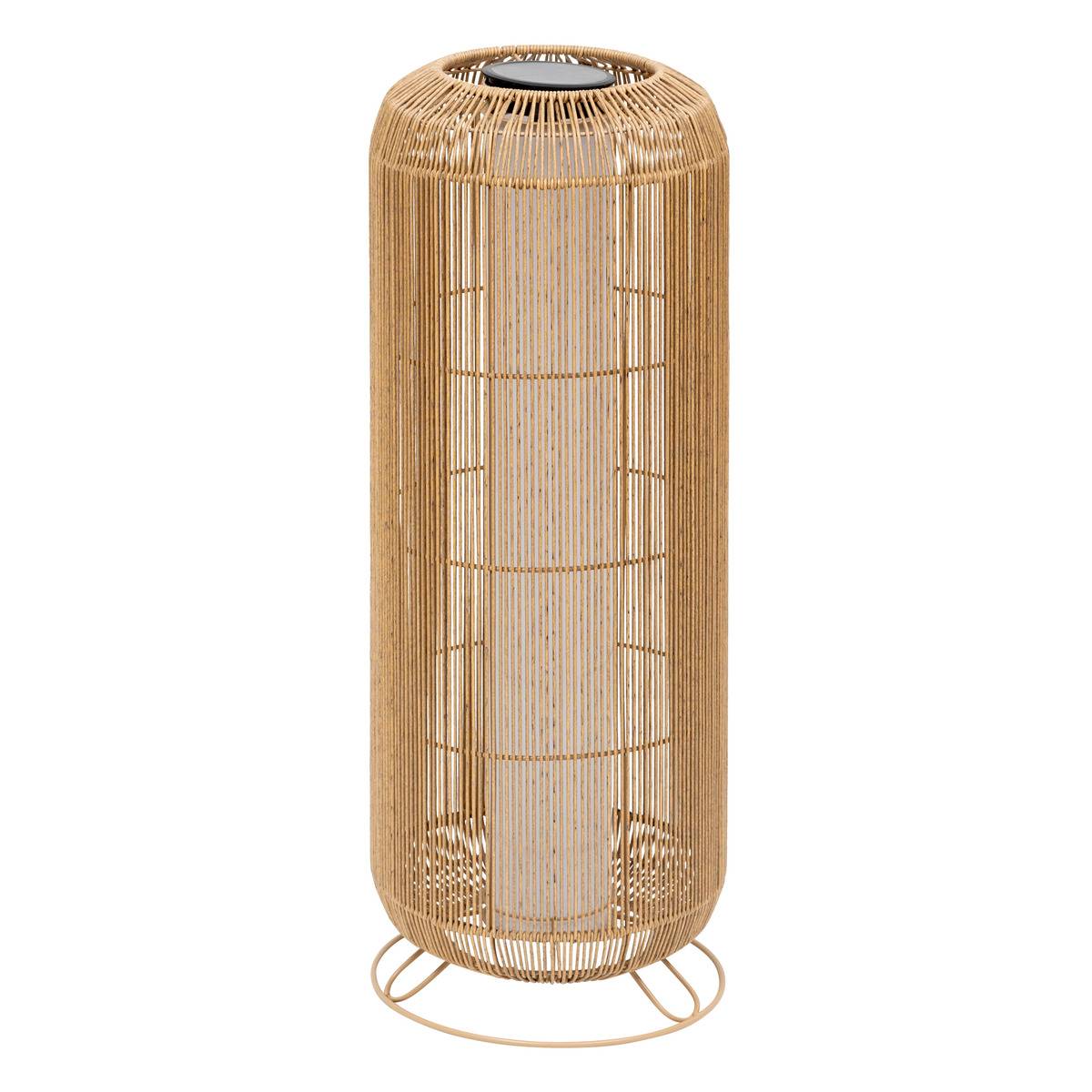 Lampadaire solaire extérieur LOISE beige, ATMOSPHERA