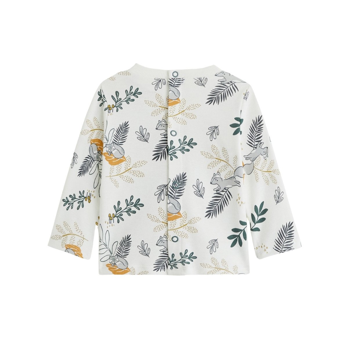 Ensemble salopette bébé en velours côtelé et t-shirt Elliott vert, PETIT BEGUIN