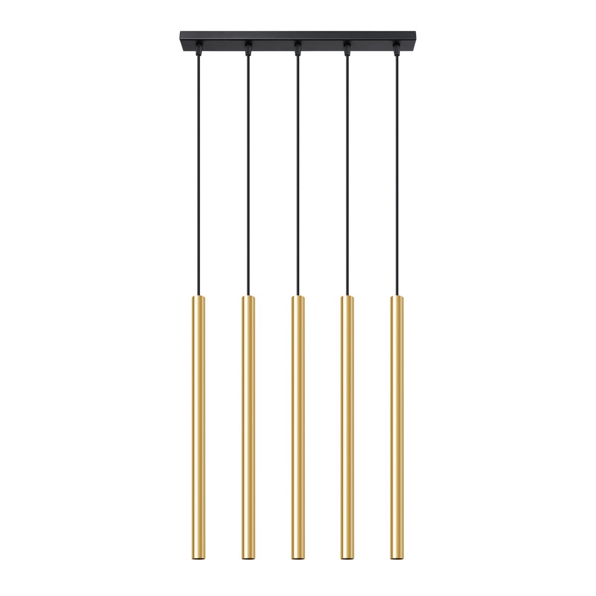 Suspension Acier Éclat Doré G9 5 Pastelo jaune, EDEN