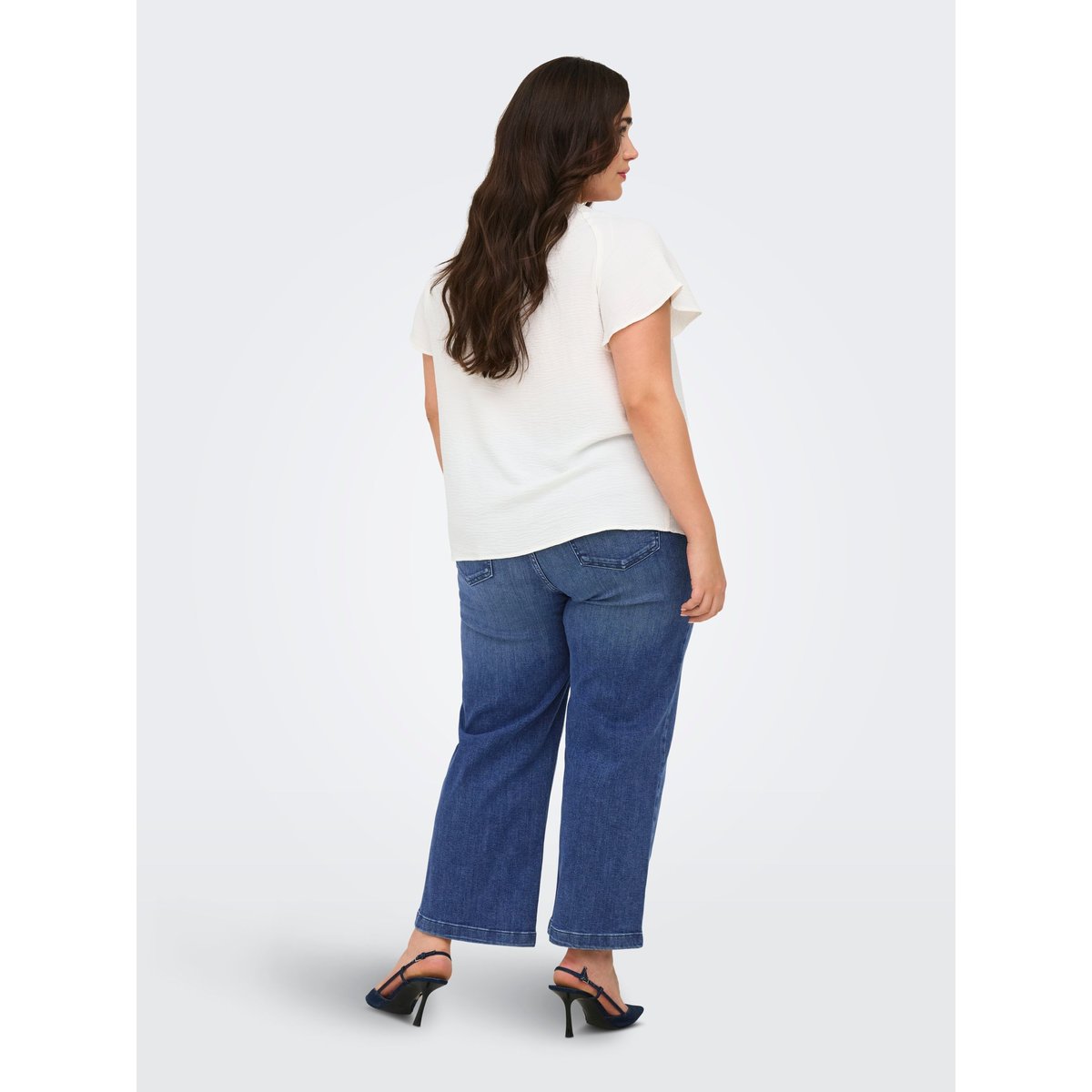 Jean À Jambe Large medium blue denim, ONLY CARMAKOMA