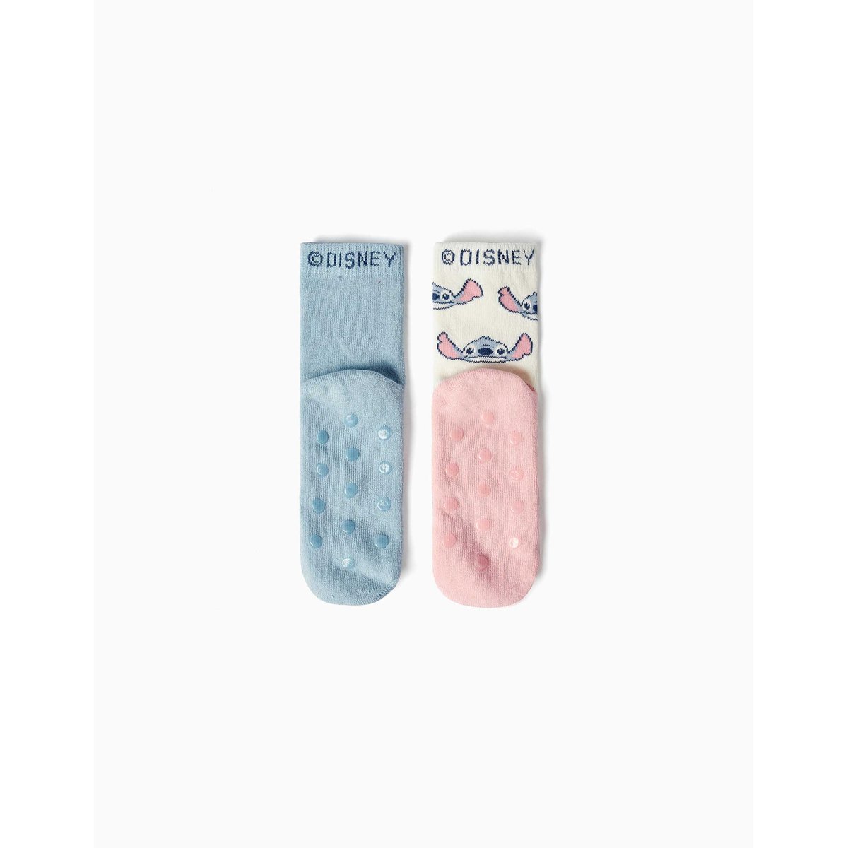 Lot de 2 chaussettes antidérapantes en éponge avec Stitch multicolore, ZIPPY