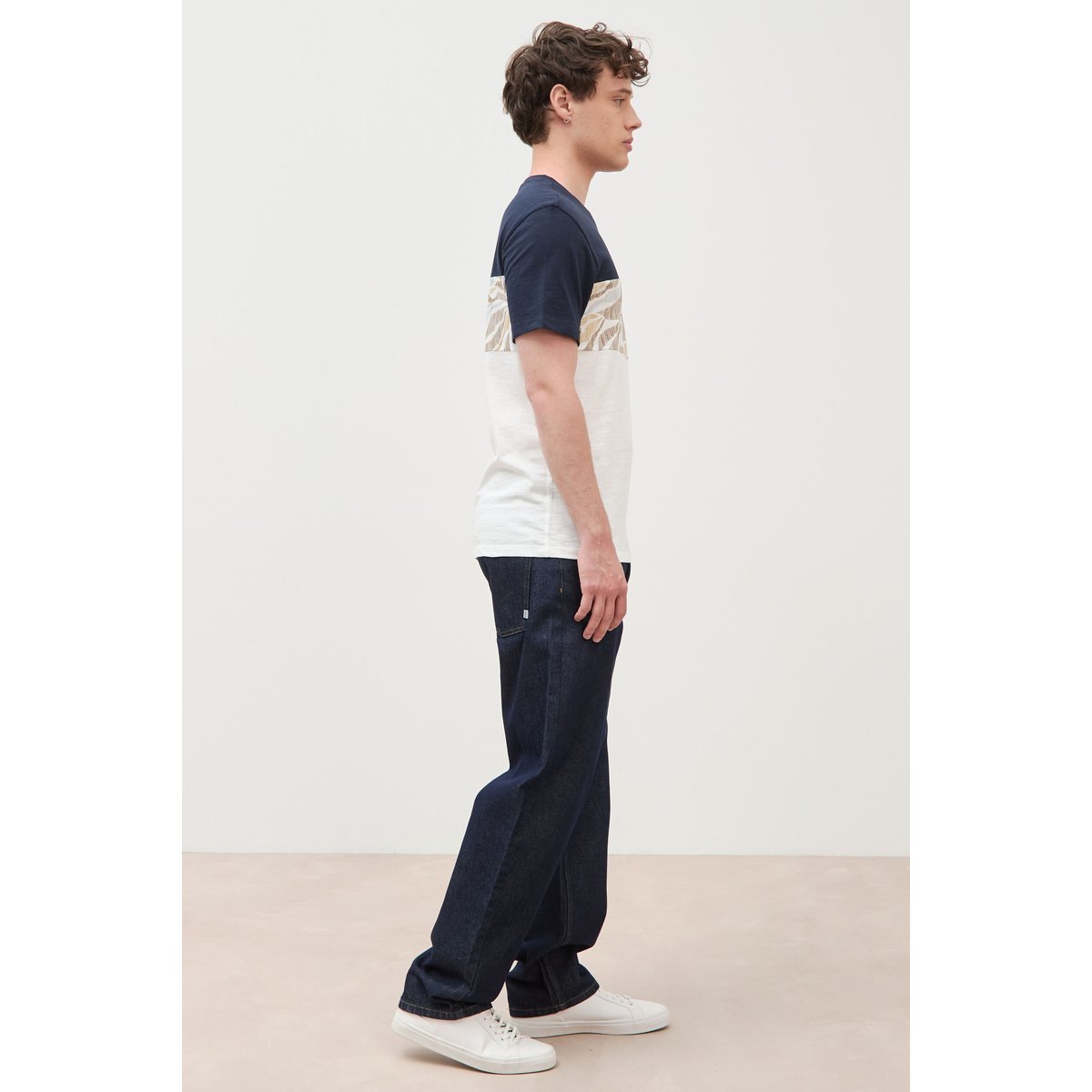 T-shirt manches courtes ecru, BONOBO