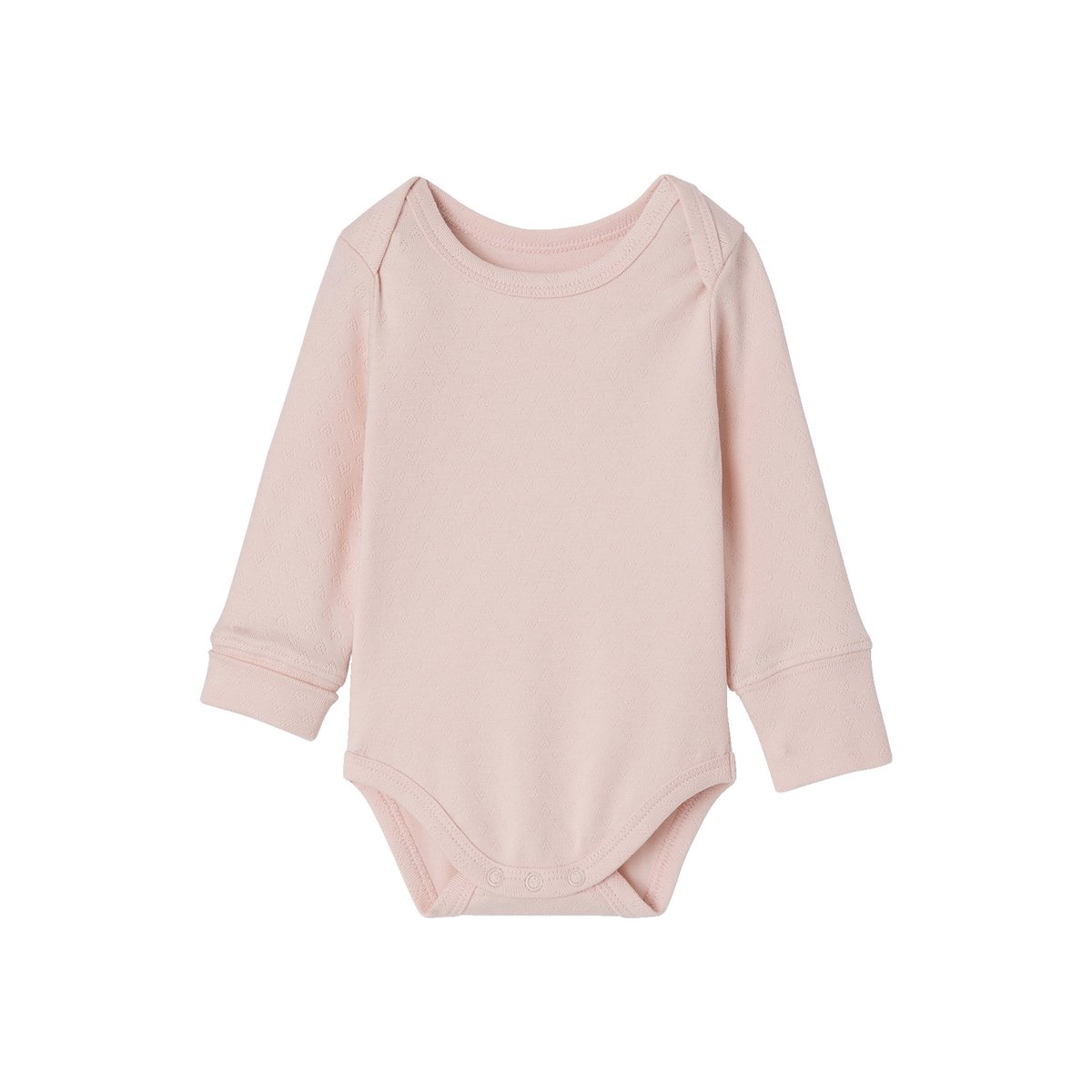 Lot de 3 bodies manches longues rose, VERTBAUDET