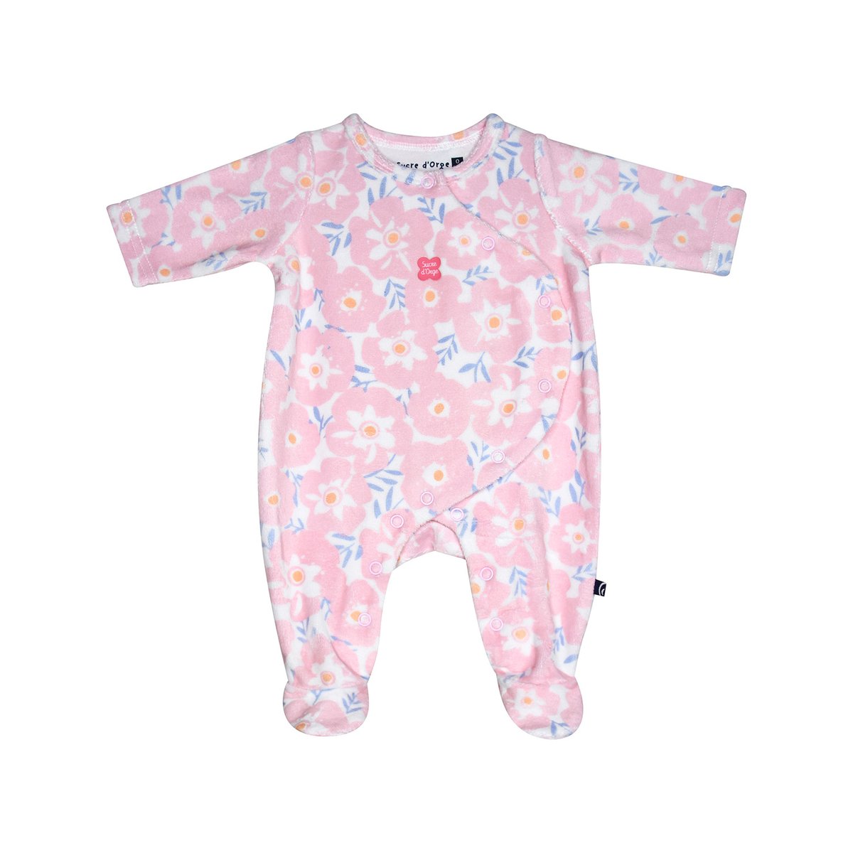 Set naissance lilas maille ouverture devant naissance rose, SUCRE D'ORGE