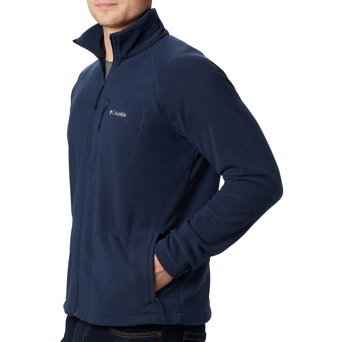 Casaco polar com zíper e gola alta Fast Trek marinho, COLUMBIA